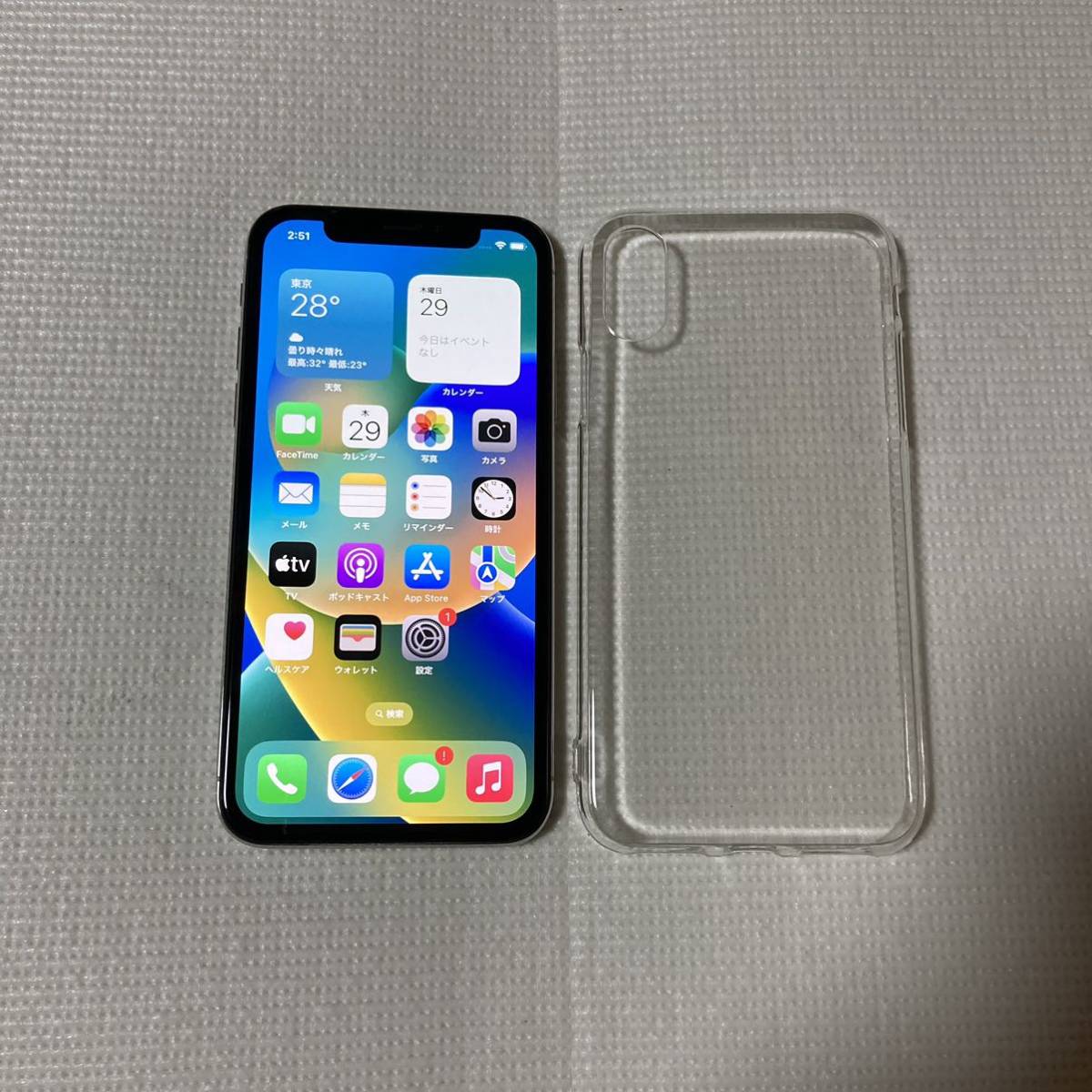 美品iPhoneX 64GB シルバー SIMフリー 公式通販 美品 SIMフリー 