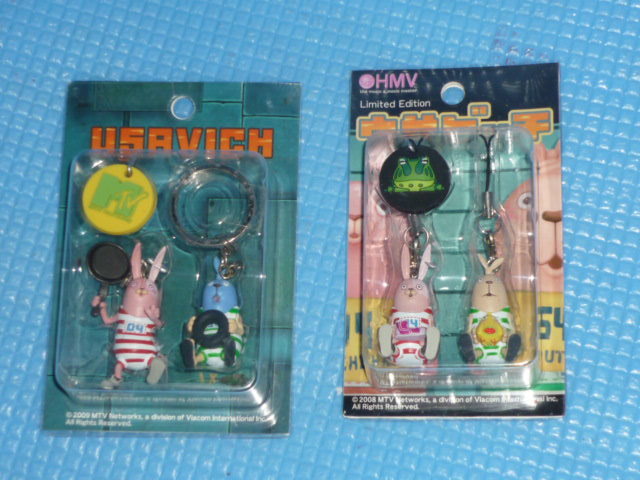 b☆未使用☆USAVICHウサビッチ HMV ダブルキーホルダー(Part2) と