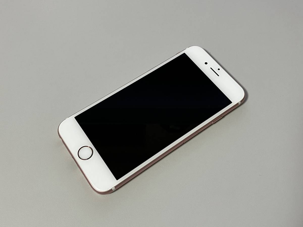 SIMロック解除済☆iPhone 6s 16GB MKQM2J/A ローズゴールド バッテリー77%