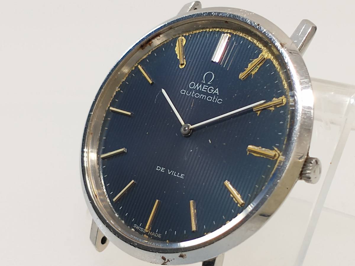 1円～ オメガ OMEGA デビル 151.0039 Cal.711 時計 メンズ 自動巻き AT ステンレス レザー(v0067547600) デビル オメガ OMEGA デヴィル 0 ゴールド文字盤