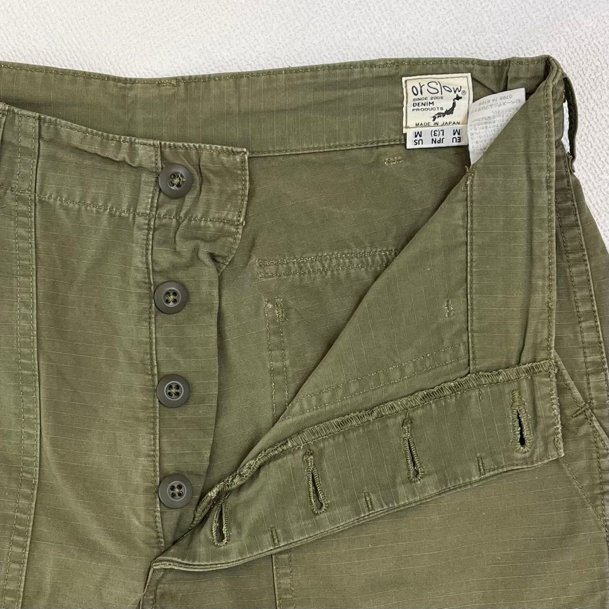 orSlow オアスロウ リップストップ ベイカーパンツ ファティーグ