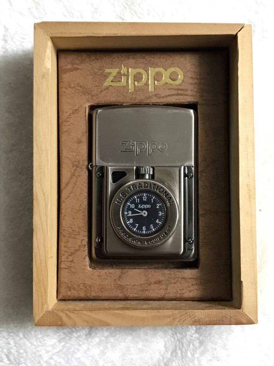 ZIPPO ジッポー ライター タイムライト TIME LITE 良品 時計 【公式通販】