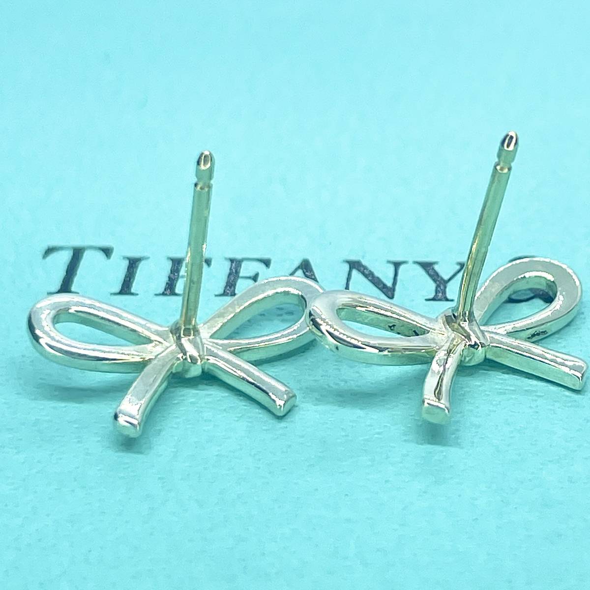 ティファニー リボン ボウ ピアス Tiffany シルバー 925 キャッチ無し 