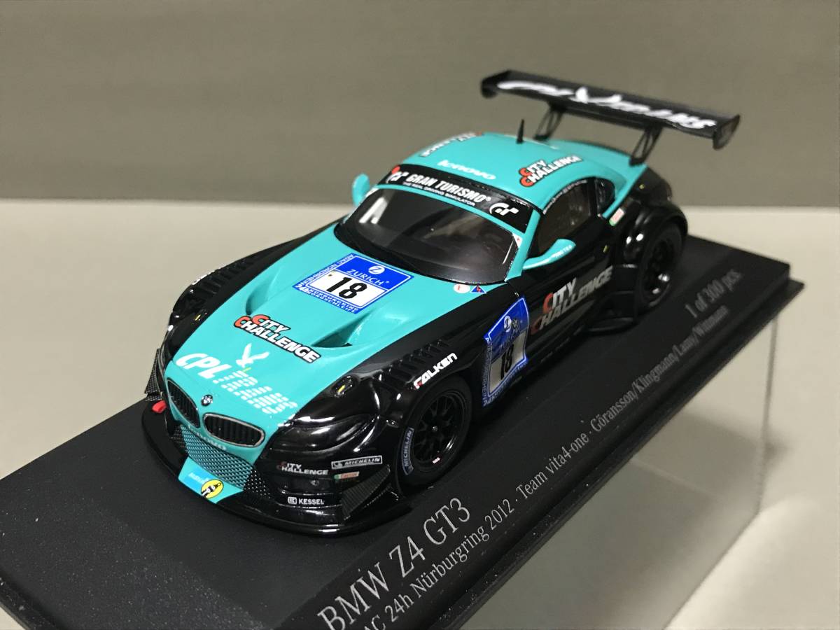 お得，格安 1/43 MINICHAMPS ミニチャンプス 437 122918 BMW Z4 GT3 `VITA4one GORANSSON/KLINGMANN/LAMY/WITTMANN 24h ニュルブルクリング 2012(レーシングカー)｜売買されたオークション情報、yahooの商品情報をアーカイブ公開 - レーシングカー