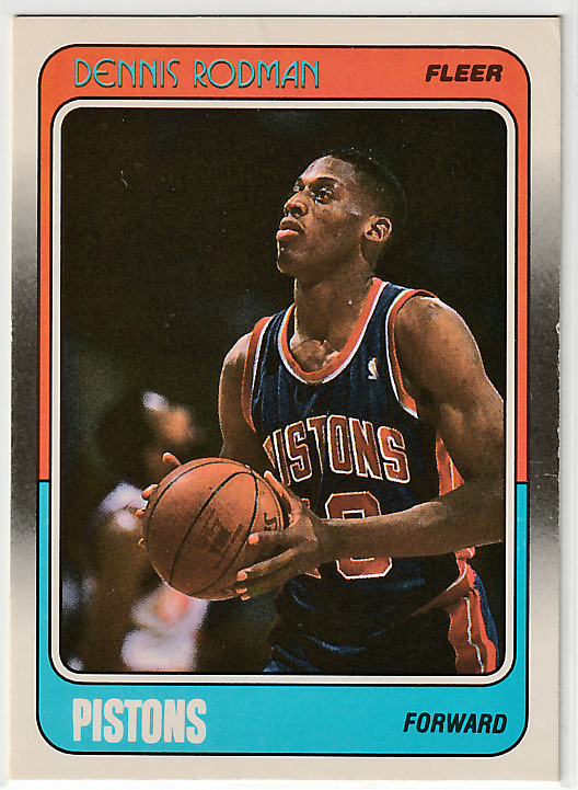 88-89 Fleer #43 RC【DENNIS RODMAN】RookieCard 
