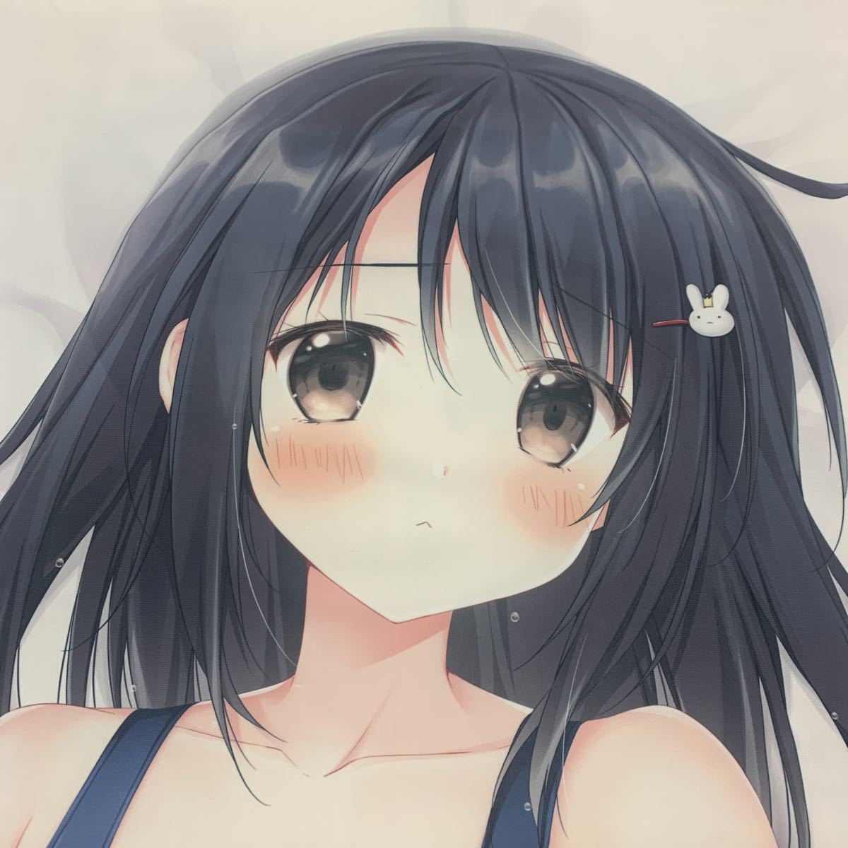 正規品】 無人少女 梱枝りこ オリジナル 黒髪ちゃんスク水抱き枕カバー 