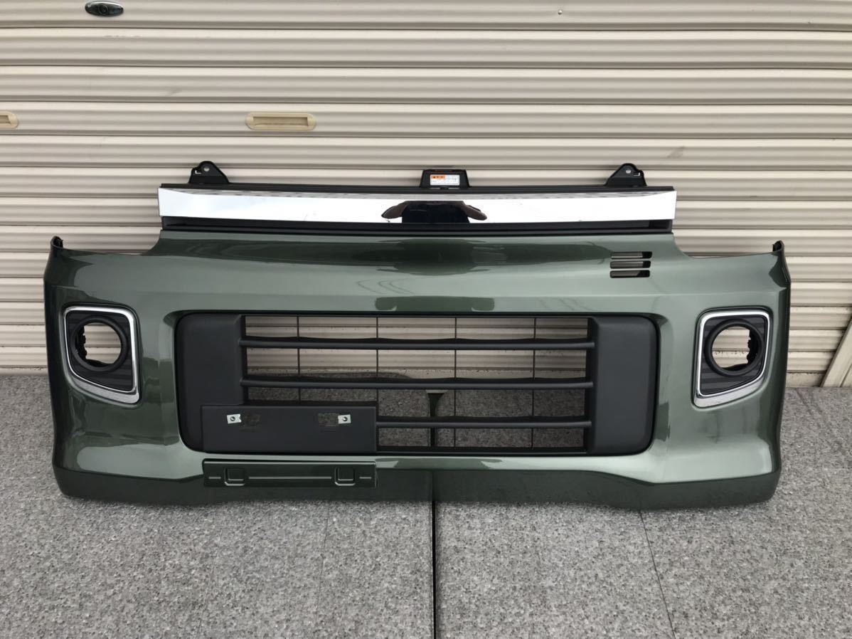 ☆美品☆ スズキ エブリィワゴン DA17W フロントバンパー ZVD カーキ 