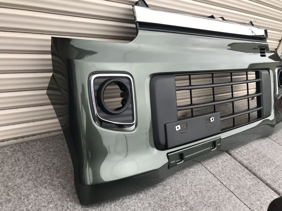 ☆美品☆ スズキ エブリィワゴン DA17W フロントバンパー ZVD カーキ 