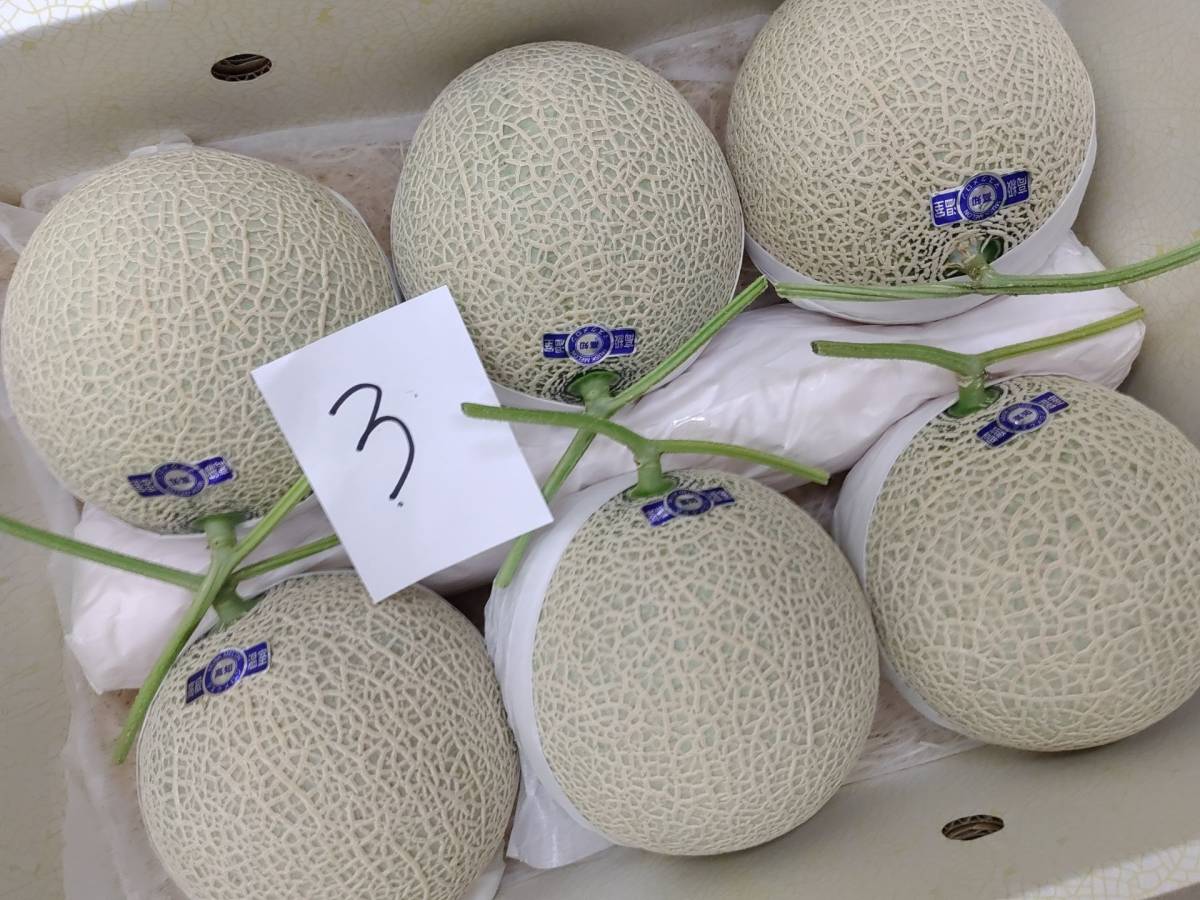 m*1様 高知県産　マスクメロン　4玉入り　 約9.5㎏（下箱込み） m*1様 高知県産 マスクメロン 4玉入り 約9.5㎏（下箱込み） 送料無料