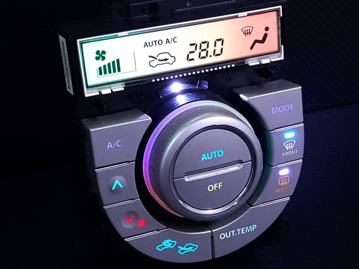 ★☆アルトラパン HE22S エアコンスイッチパネル 7色レインボーLED打ち替え品☆★