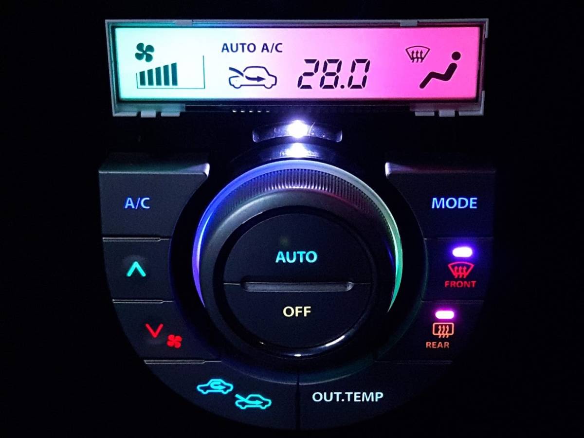 ★☆アルトラパン HE22S エアコンスイッチパネル 7色レインボーLED打ち替え品☆★