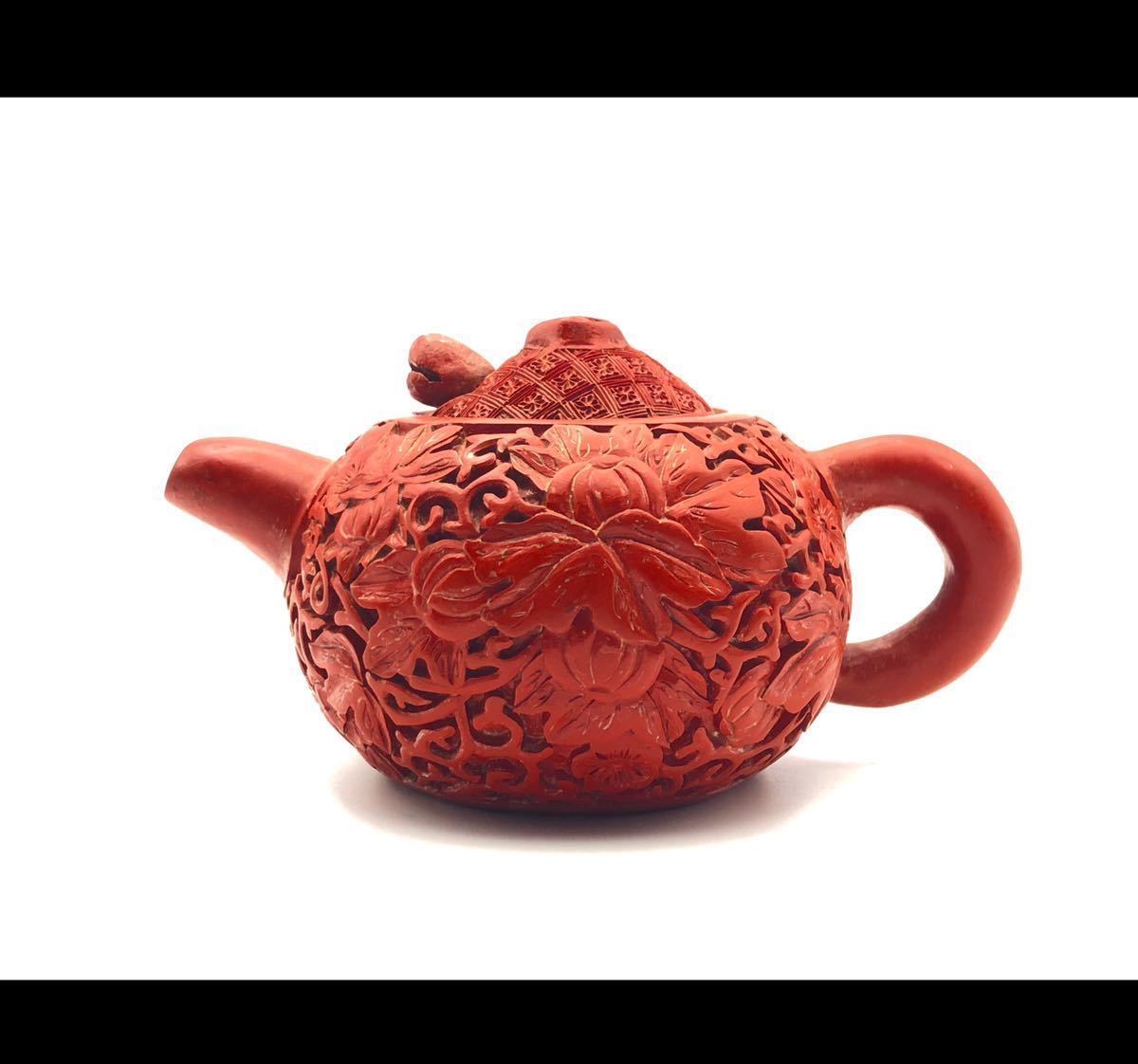 樂煎茶道具 稀少珍品 貴重 緑泥手彫 紫砂壷 茶壷 急須 煎茶道具