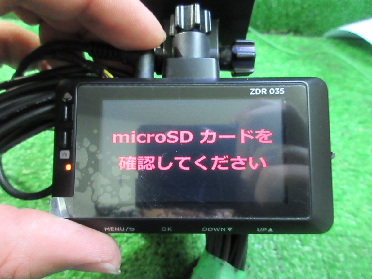 コムテック ドライブレコーダー ZDR-035 本体、リアカメラセット ②