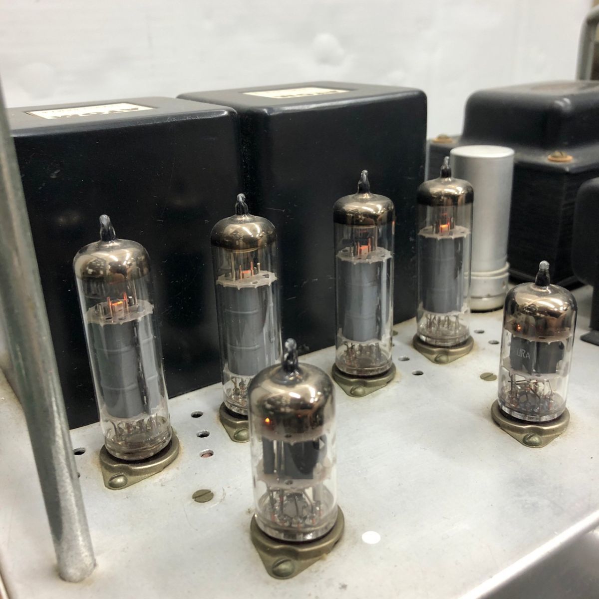 N555-K44-1635 手製 真空管アンプ ATOM/Choke Coil/Toshiba/TANGO 他