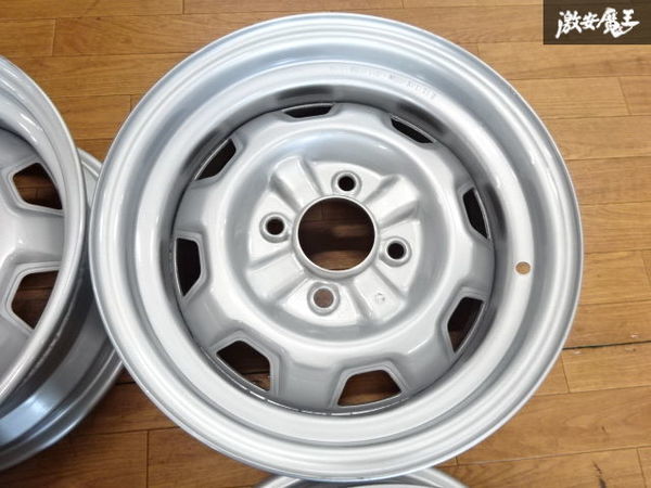 未使用 鎌ヶ谷 ワイド ホイール 鉄チン スチール 14インチ 6J +15 