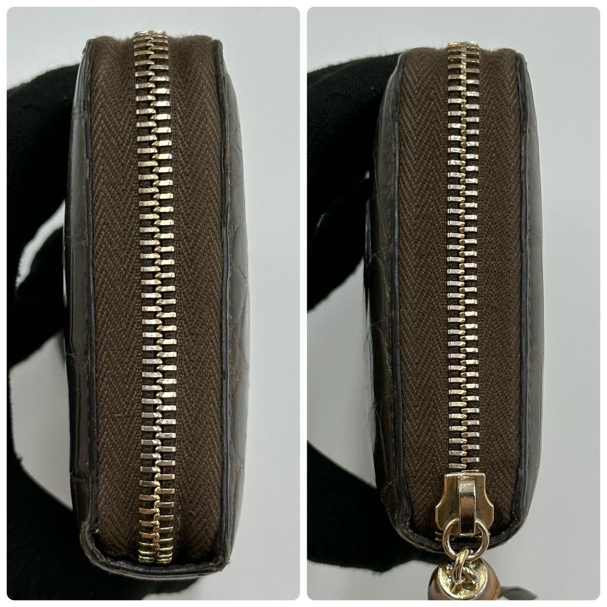 未使用級 付属品多数 グッチ GUCCI クロコダイル バンブータッセル 