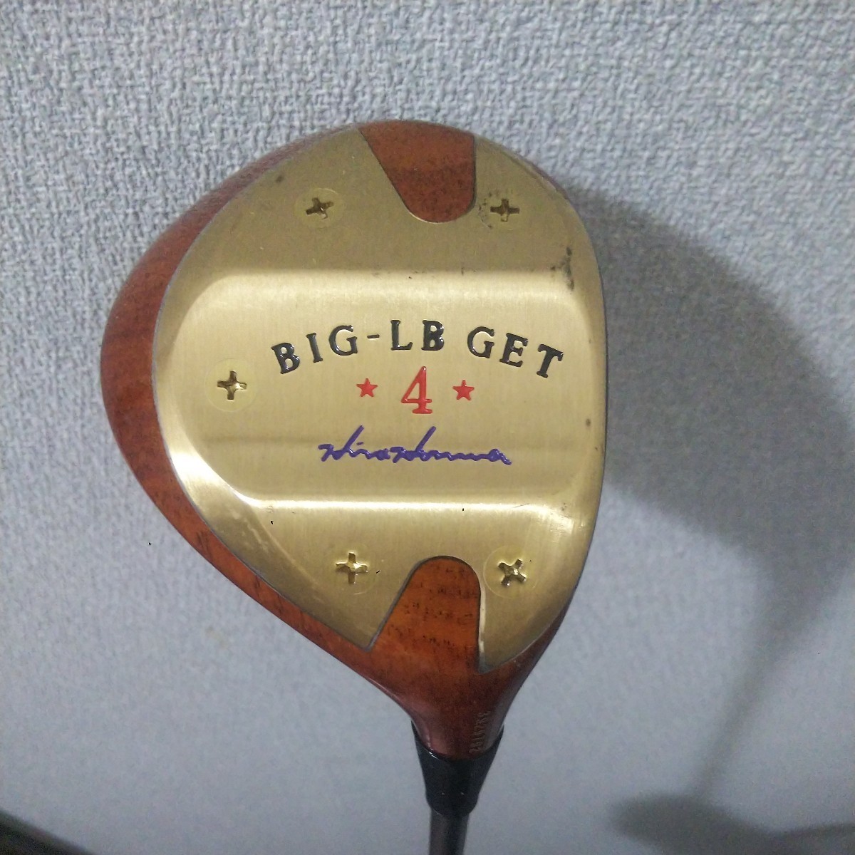 希少Sフレックス HONMA BIG LB GET 4w 4番ウッド バフィー パーシモン 