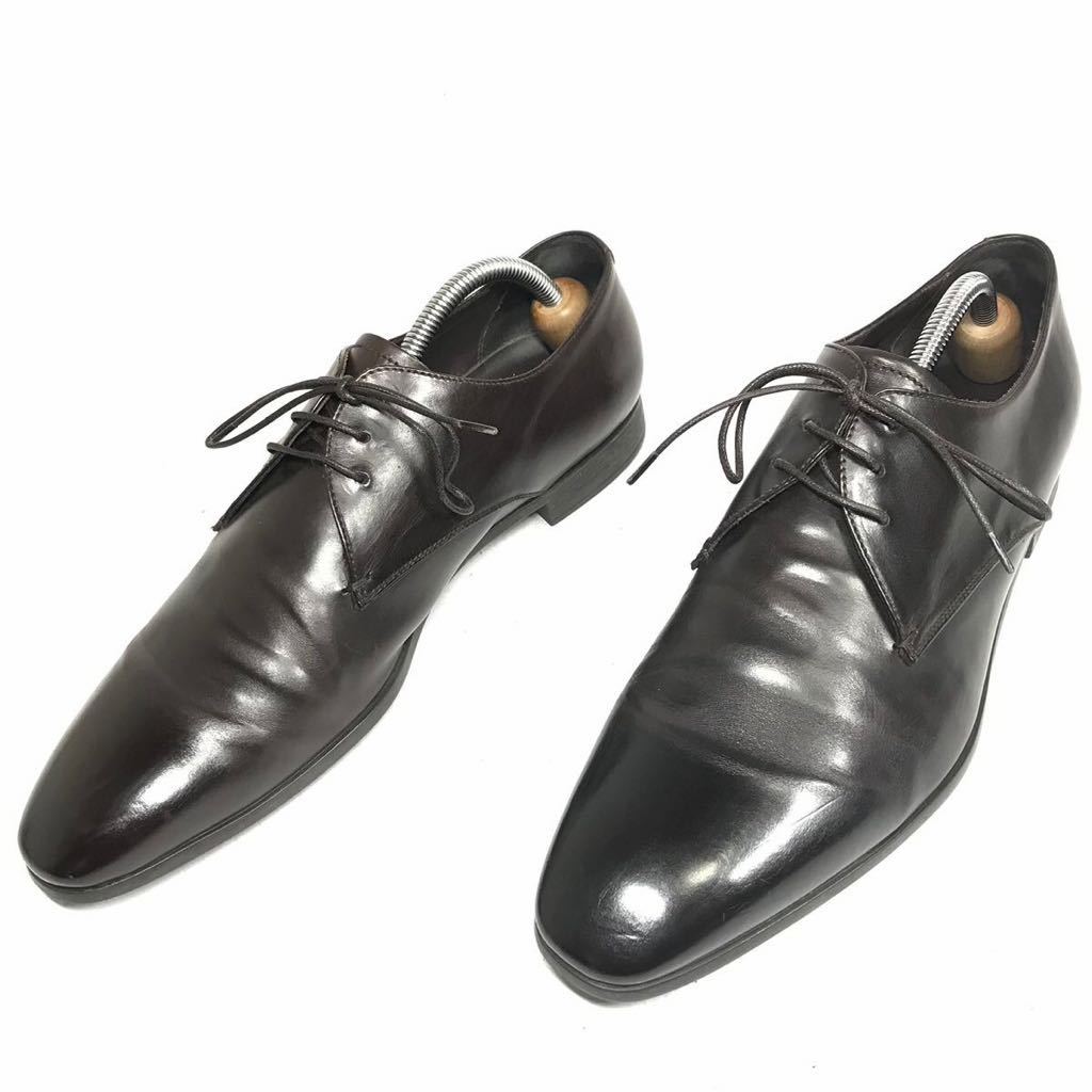 ジョルジオアルマーニ】本物 GIORGIO ARMANI 靴 27cm 茶 ビジネス