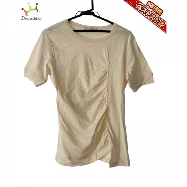 マルニ MARNI 半袖Tシャツ サイズ40 M - アイボリー レディース クルー 