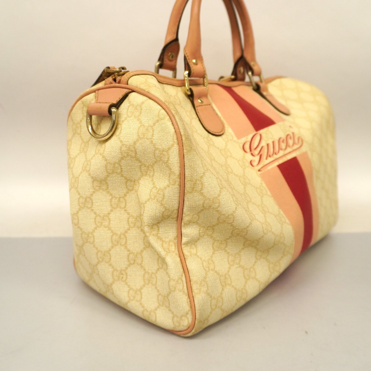 GUCCI グッチ GGスプリーム ボストンバッグ 0 PVC ハンドバッグ グッチ 