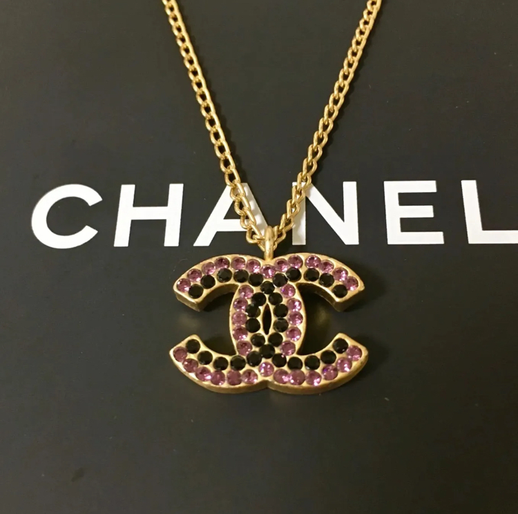 シャネル ネックレス ココマーク バイカラー ストーン ゴールド 2