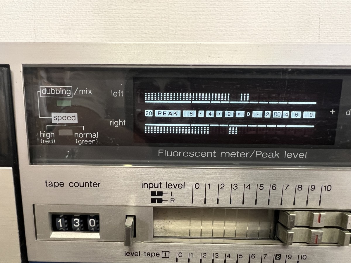 Technics RS-M222 テクニクス 動作確認済み ダブルカセットデッキ