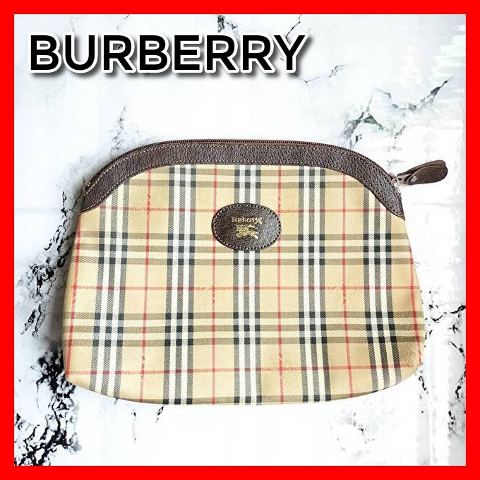 BURBERRY バーバリー ノバチェック クラッチバッグ マルチポーチ