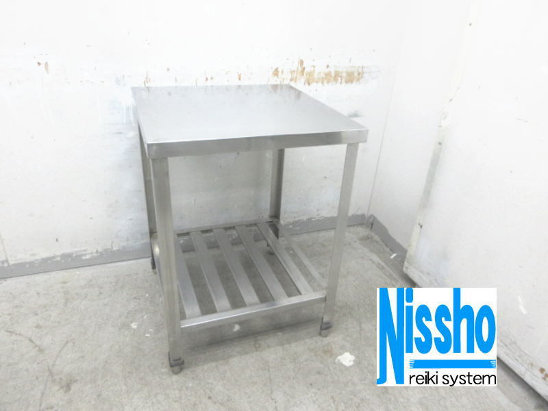 □中古 ステンレス作業台・600×600×850(mm)・厨房専門店!! (6b2762)