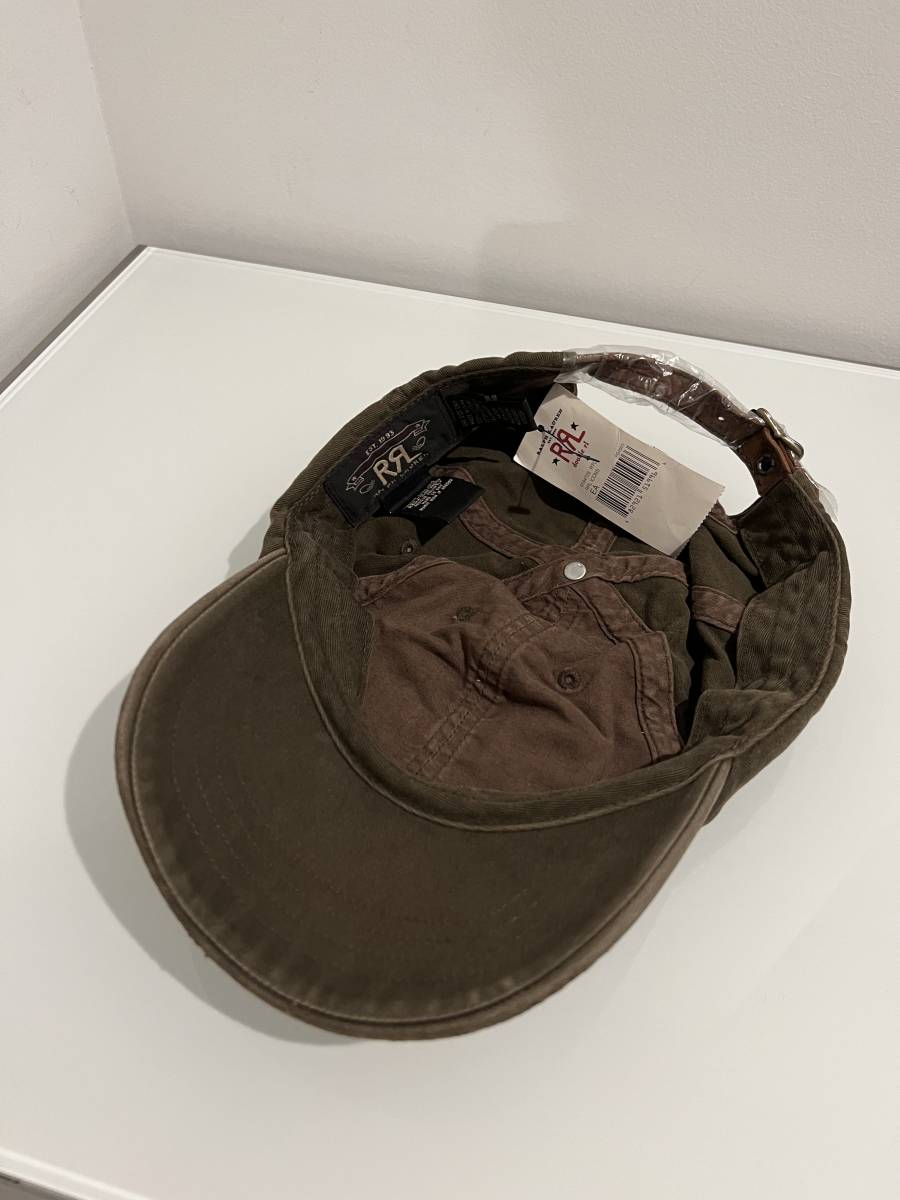 未使用 RRL ダブルアールエル レザーストラップ コットン キャップ