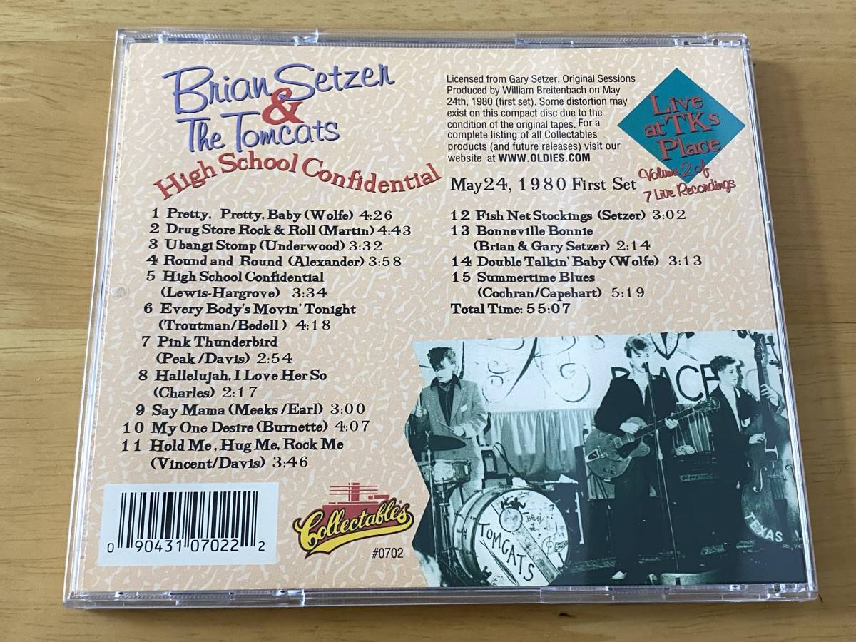 Brian Setzer & The Tomcats High School Confidential 輸入盤CD 検 