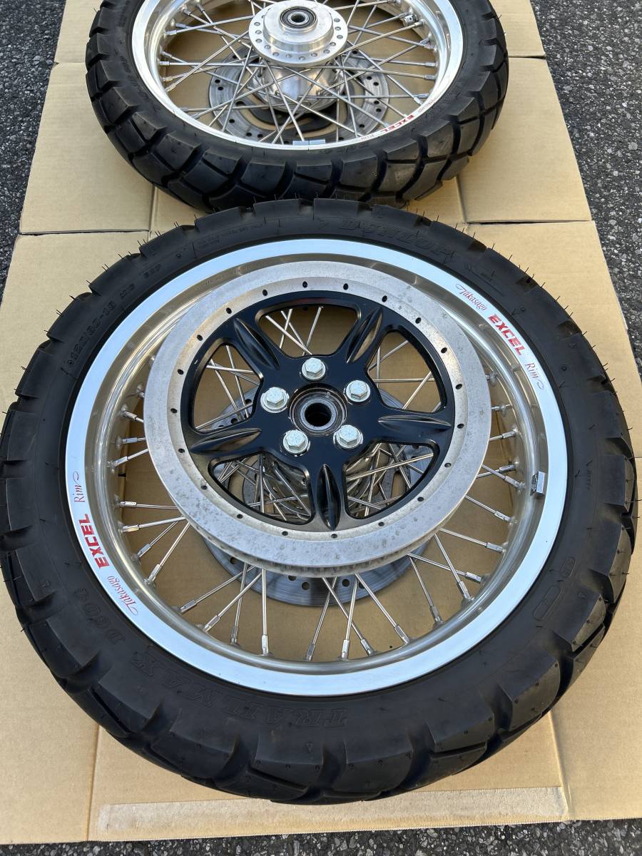 エキセルリム 18インチホイール スポーツスター XL883 XL1200 カフェ