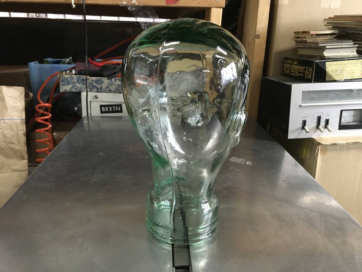 ヴィンテージ アンテークコレクション ガラスフェイスヘッドマネキン