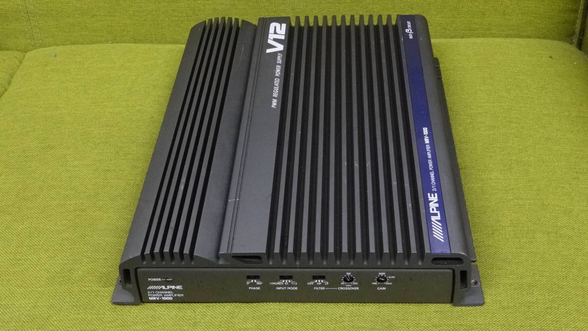 ☆ALPINE/アルパイン パワーアンプ V12 MRV-1000 クロスオーバー内蔵 2 