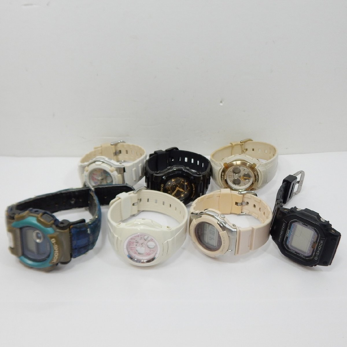 【41】1円～CASIO カシオ G-SHOCK Baby-G メンズ レディース腕時計 クオーツ 7点セット ダメージ有り ジャンク扱い