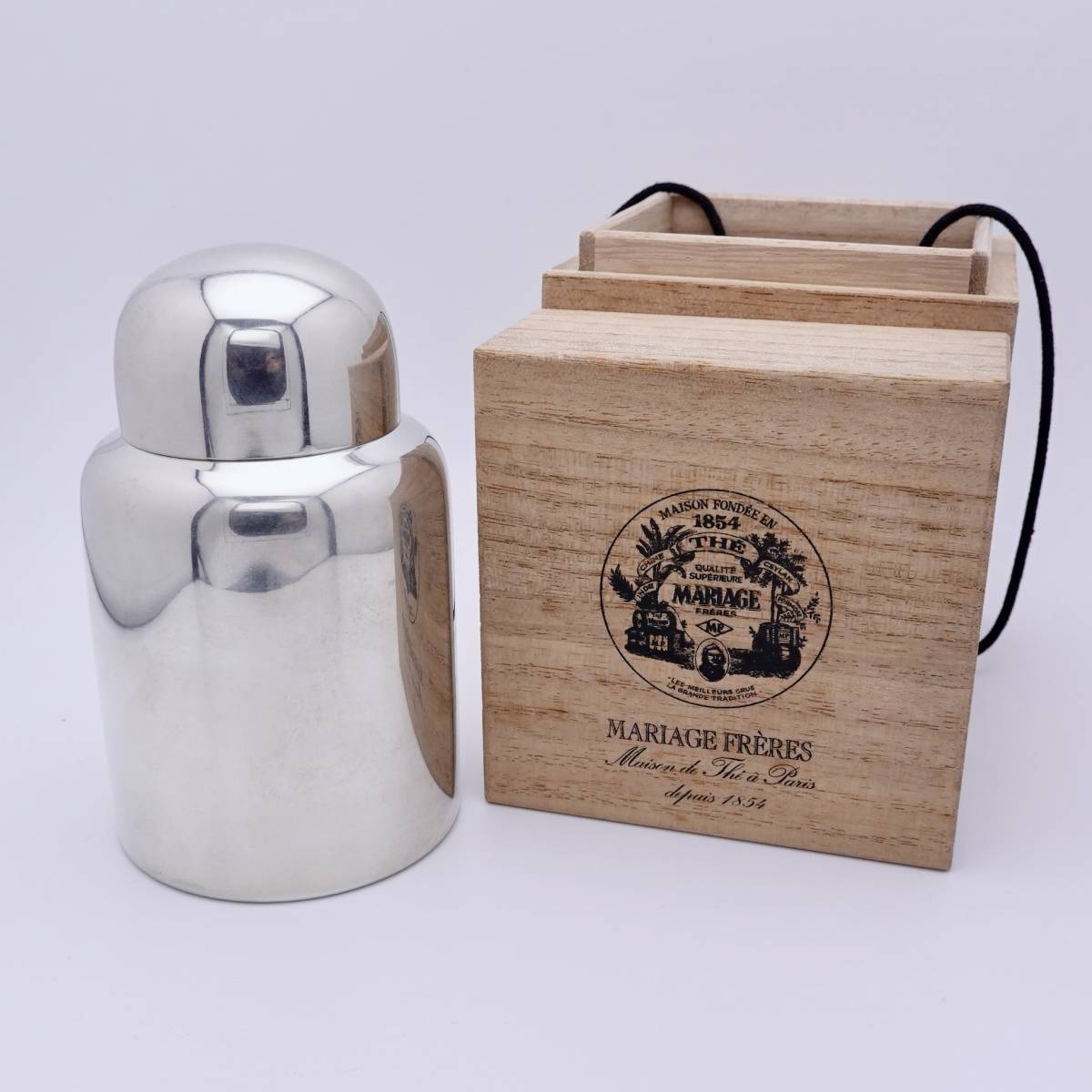 激レア廃盤 品 マリアージュ フレール 喜多俊之デザイン 錫製 茶缶 