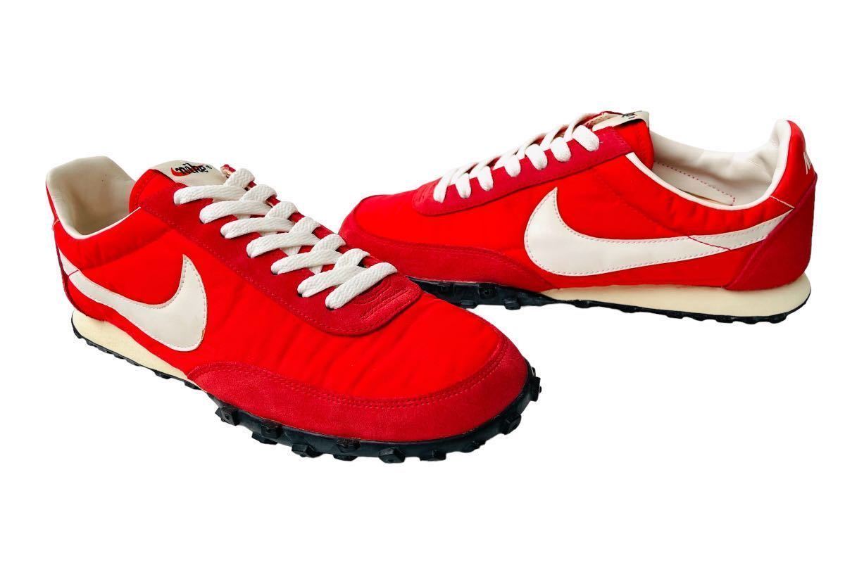 美品!! 名作!! 13年 NIKE WAFFLE RACER VNTG RED ワッフルレーサー ヴィンテージ 赤 × 白 us 8 / 26㎝ レアカラー ビンテージ