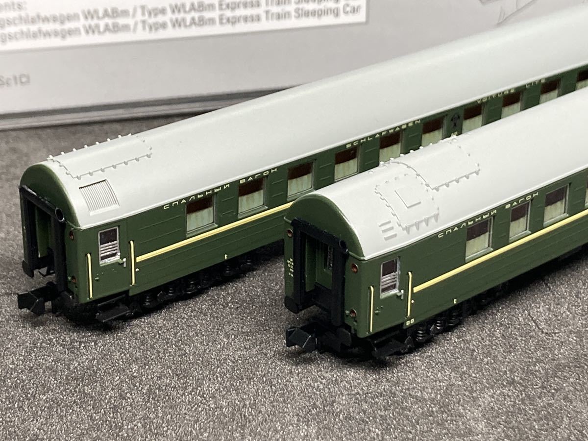 MINITRIX Yahoo!オークション - ソ連塗装のみ 組み替え ロシア鉄道客車