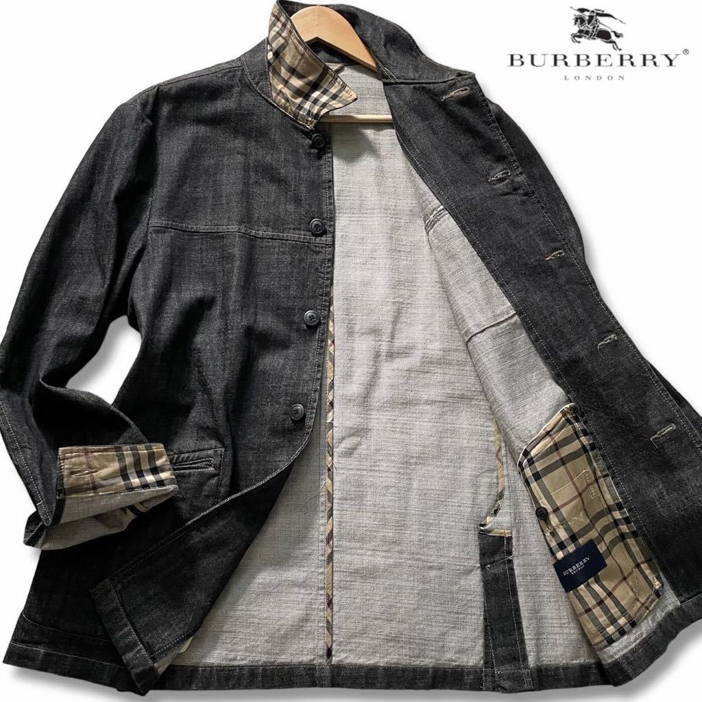 極美品/XL-3Lサイズ○バーバリー ロンドン デニムジャケット 