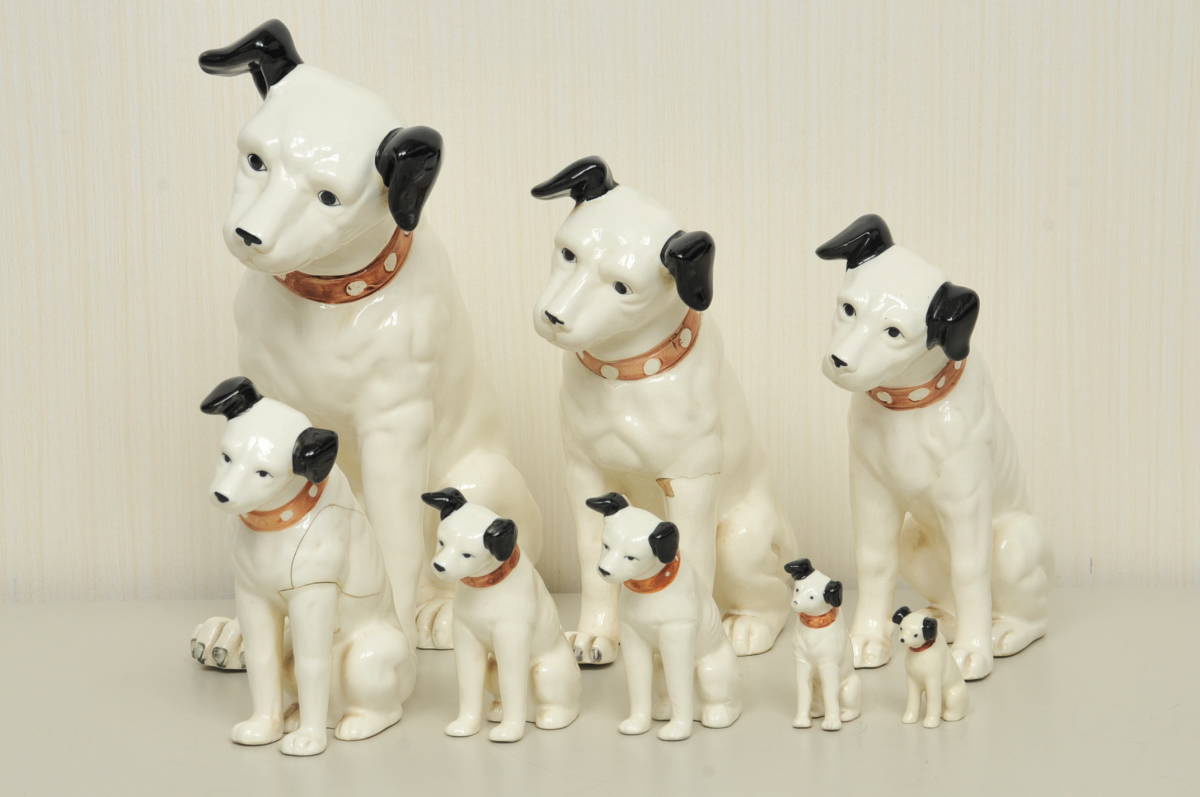 Victor nipper ビクター犬 置物 偽物 陶器 ビクター 置物 犬 ニッパー
