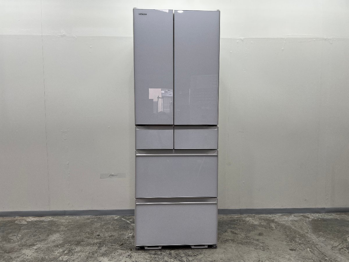 美品】日立 ノンフロン冷凍冷蔵庫 R-HW52N 520L/108kg 2020年製 G R-HW52N