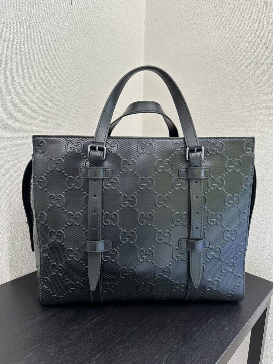 ノ*リ様 ◆グッチ GUCCI◆GGエンボス トートバッグ GUCCI】グッチ『GGエンボス トートバッグ』700421 メンズ 1週間保証