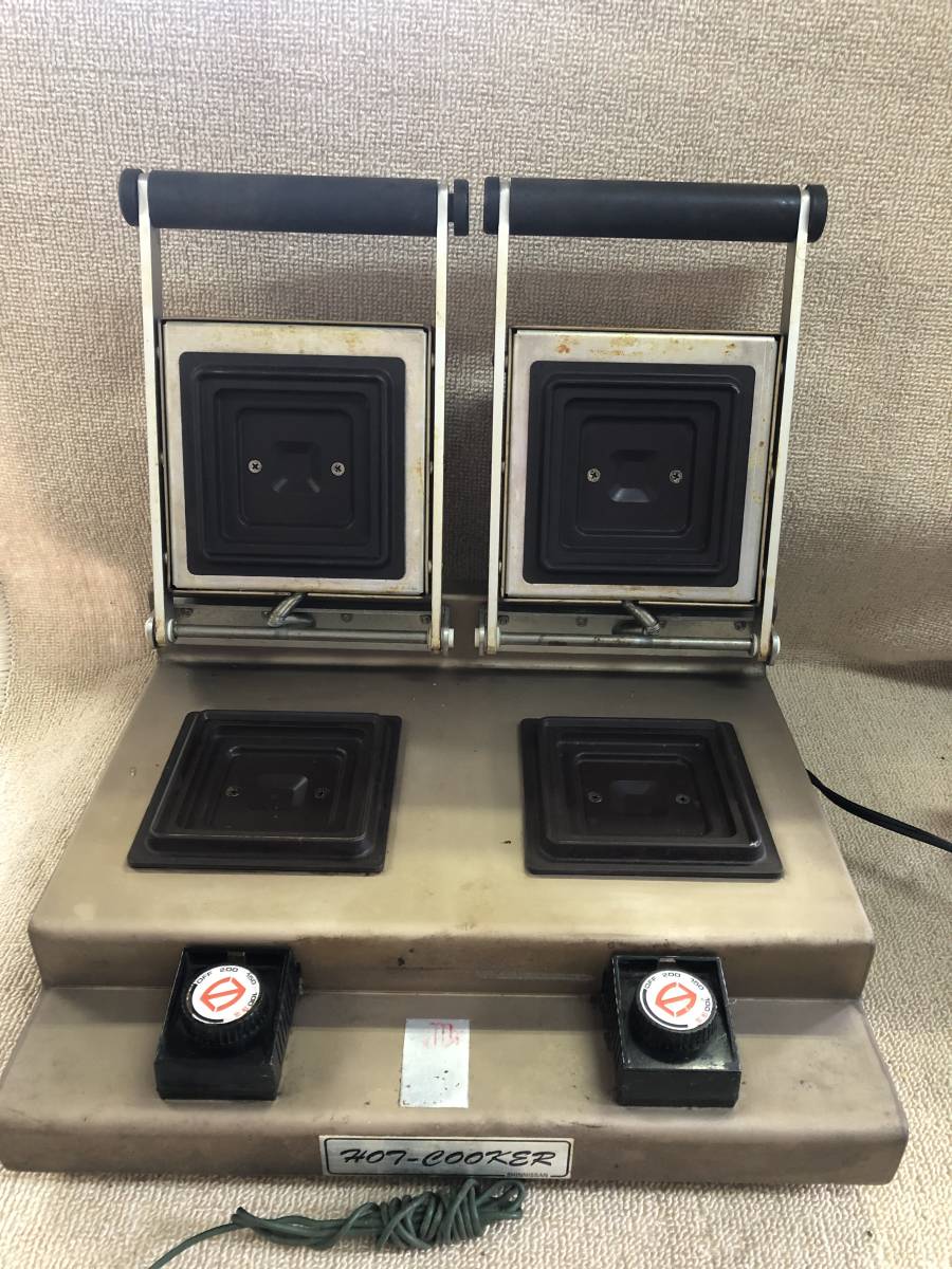 N-3026 SHINNISSAN HOT-COOKER/ホットクッカー ホットサンド 電気調理器　サンドメーカー 100V