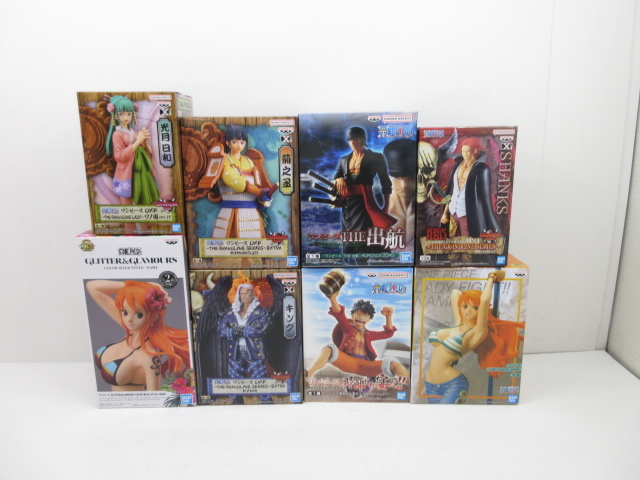 n69423-ty 未開封★8個 ワンピース DXF ワノ国 RED キング 菊之丞 光月日和 シャンクス ゾロ ナミ ルフィなど [052-230710]