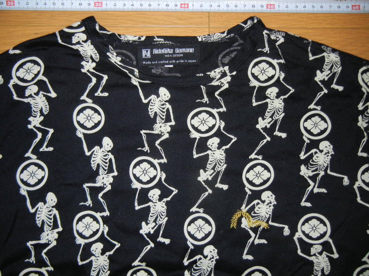 エビス　山根　Ｔシャツ　エヴィス EVISU 骸骨 家紋 半袖　４２