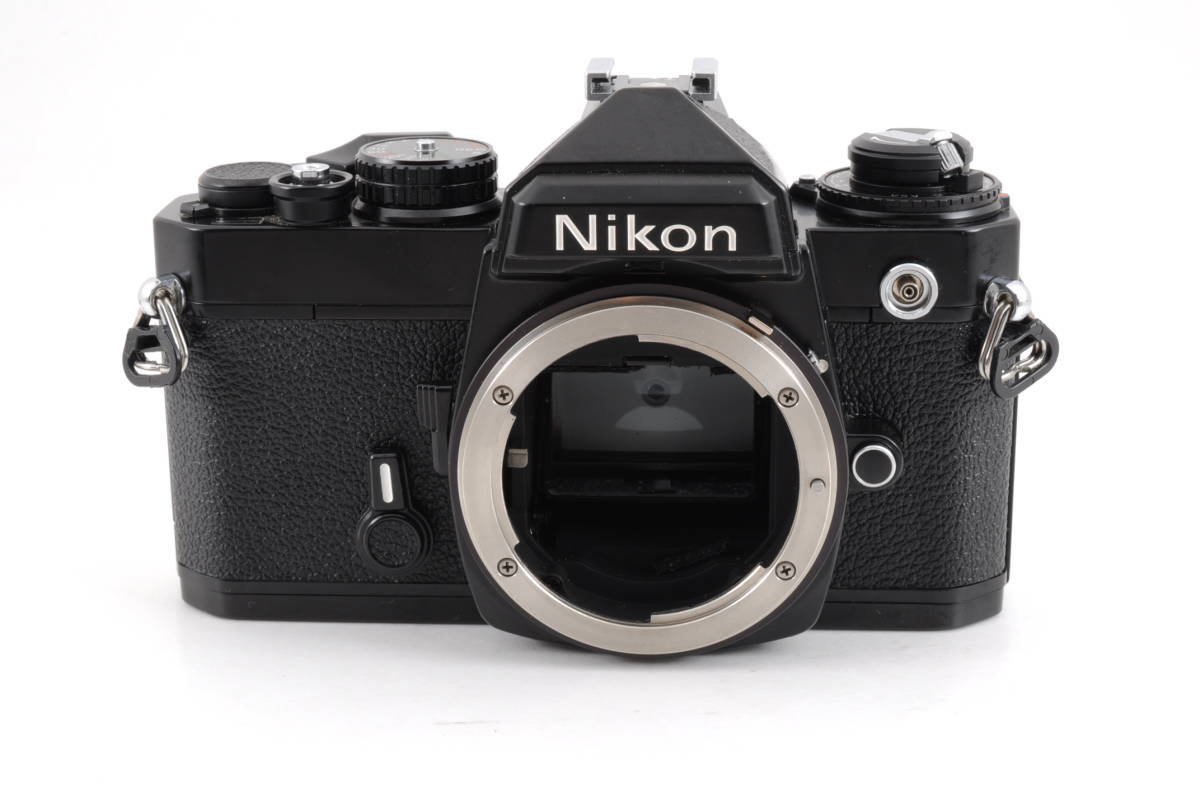 動作品 ニコン Nikon FE ボディ 黒 ブラック MF 一眼レフ フィルム