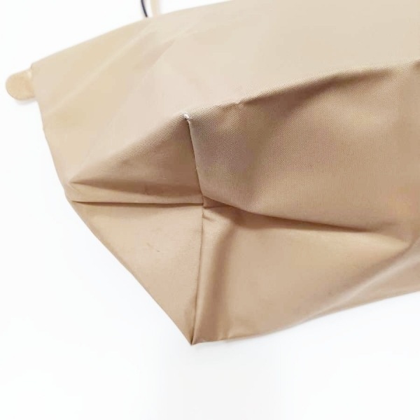 ロンシャン LONGCHAMP ショルダーバッグ ル・プリアージュクラブ ナイロン×レザー ベージュ 折りたたみ バッグ