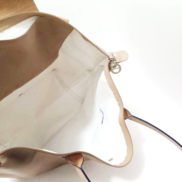 ロンシャン LONGCHAMP ショルダーバッグ ル・プリアージュクラブ ナイロン×レザー ベージュ 折りたたみ バッグ