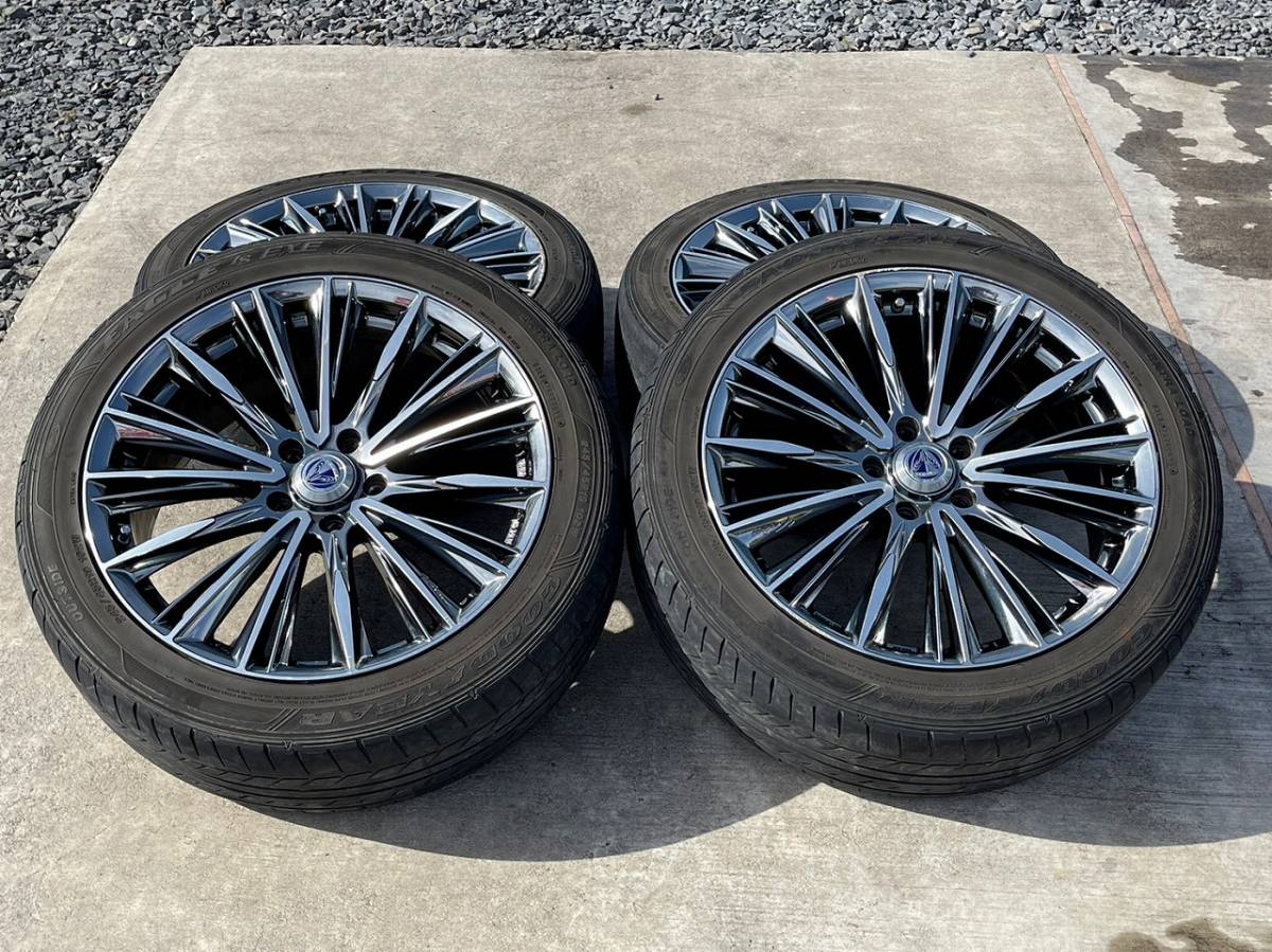 レイズ ベルサス STRATEGIA VOUGE 19インチ PCD114.3 4本セット 中古 