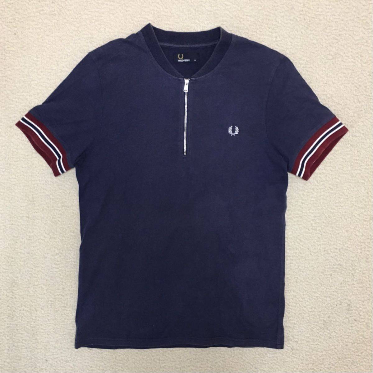 フレッドペリー ハーフジップ ネイビー メンズ FRED PERRY フレッド