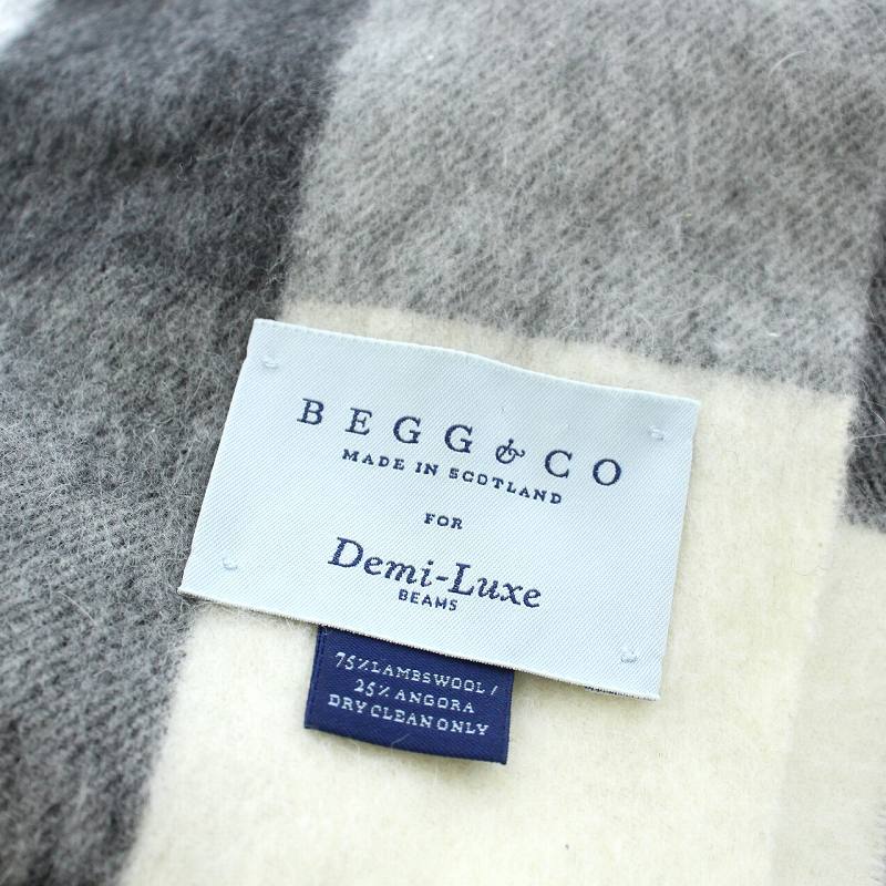 ベグアンドコー マフラー BEGG&CO ストール チェック イエナ別注